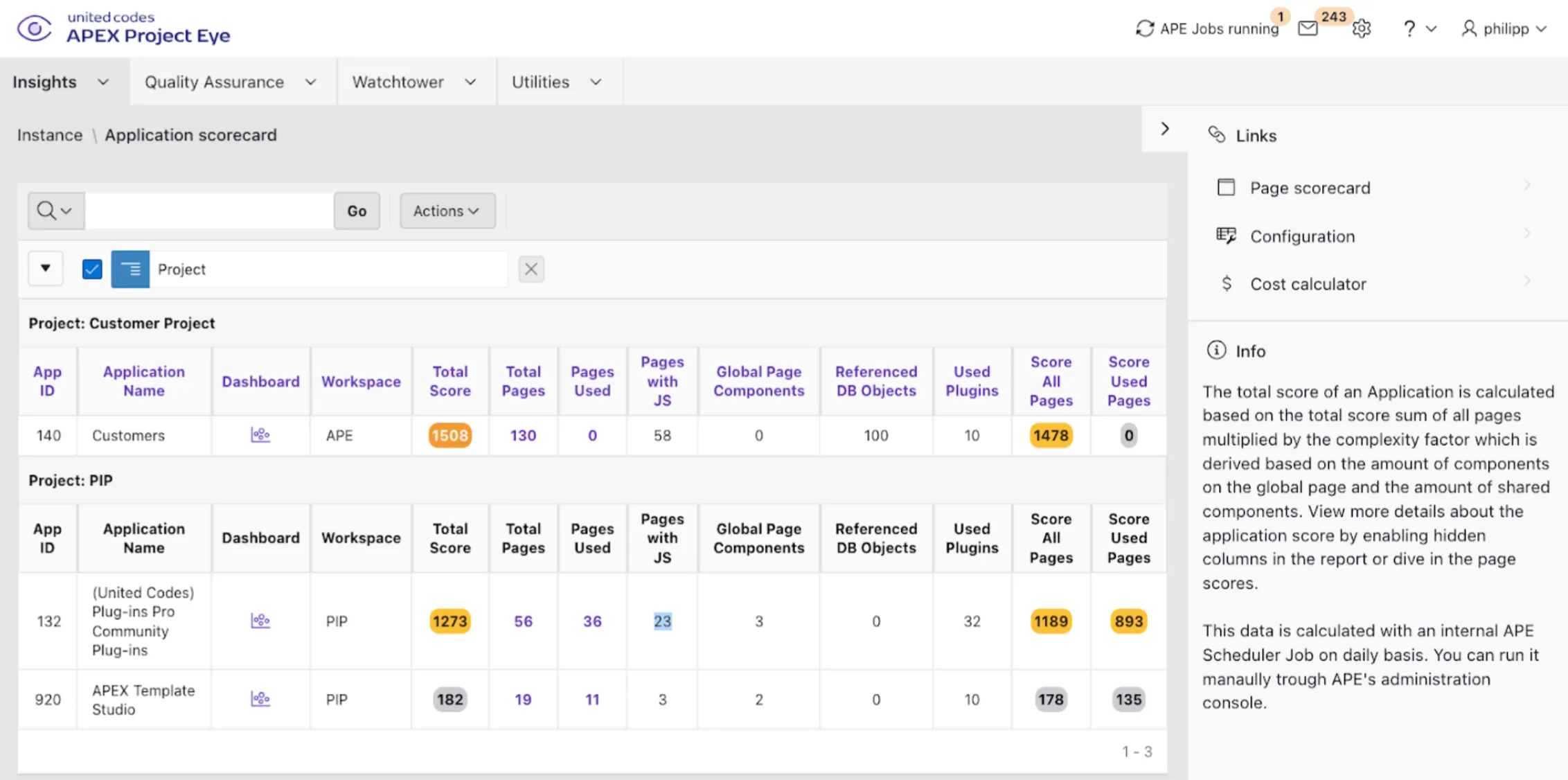 Scorecard Application Overview