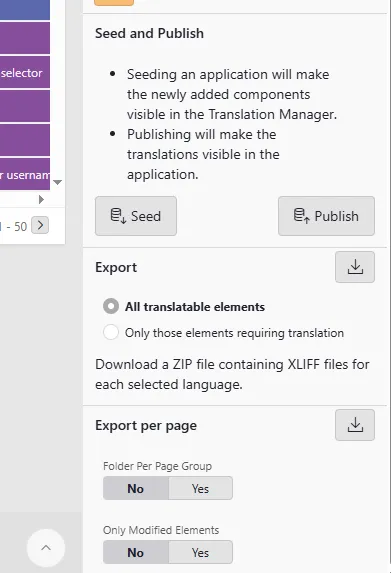 Translation Seed and Publish